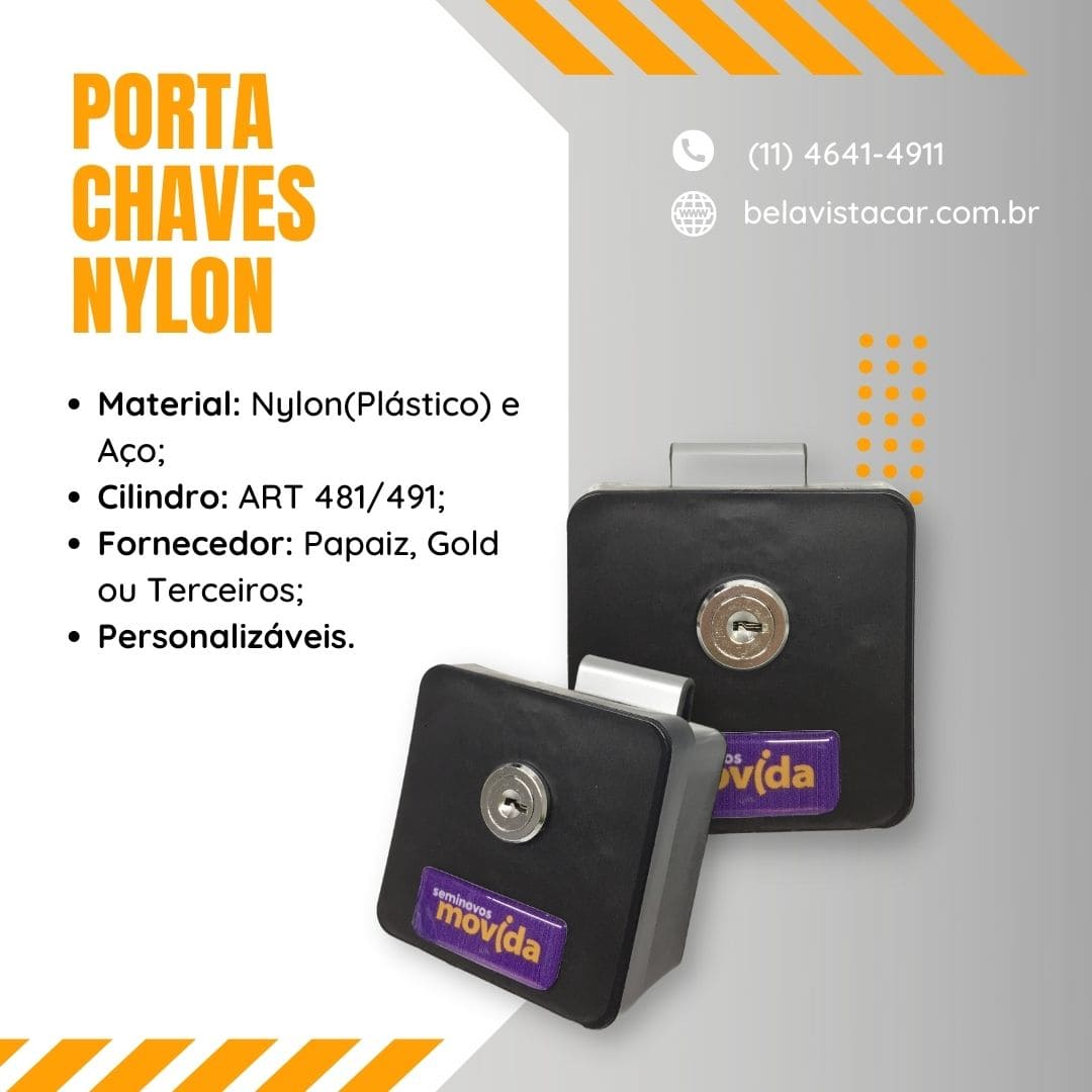 Porta chaves de nylon